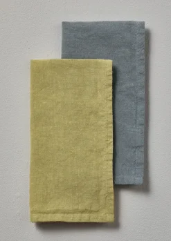 Textiles|Tableware-TOAST Washed Linen Napkin Celery