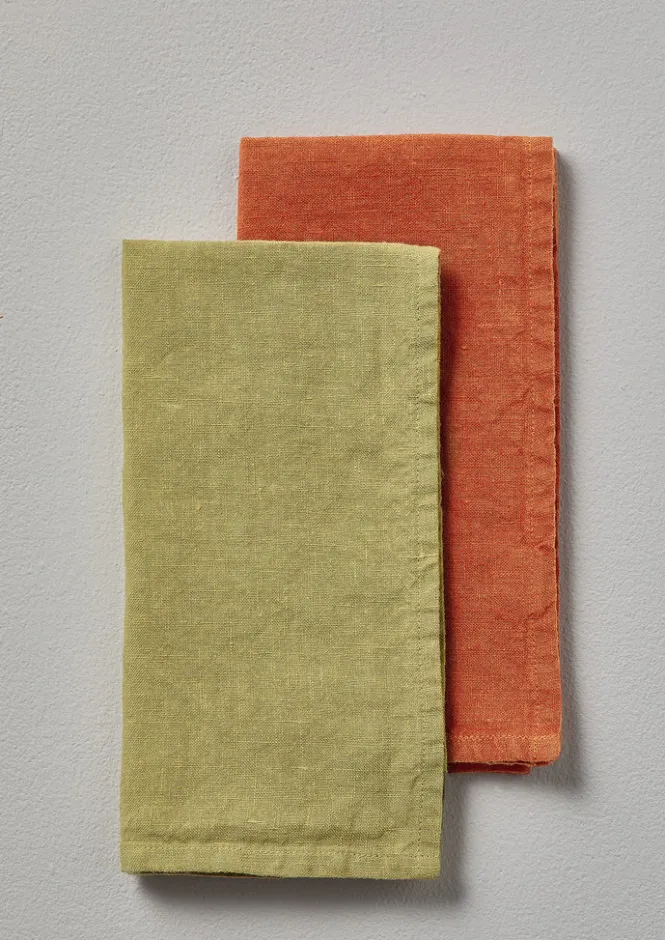 Textiles|Tableware-TOAST Washed Linen Napkin Celery