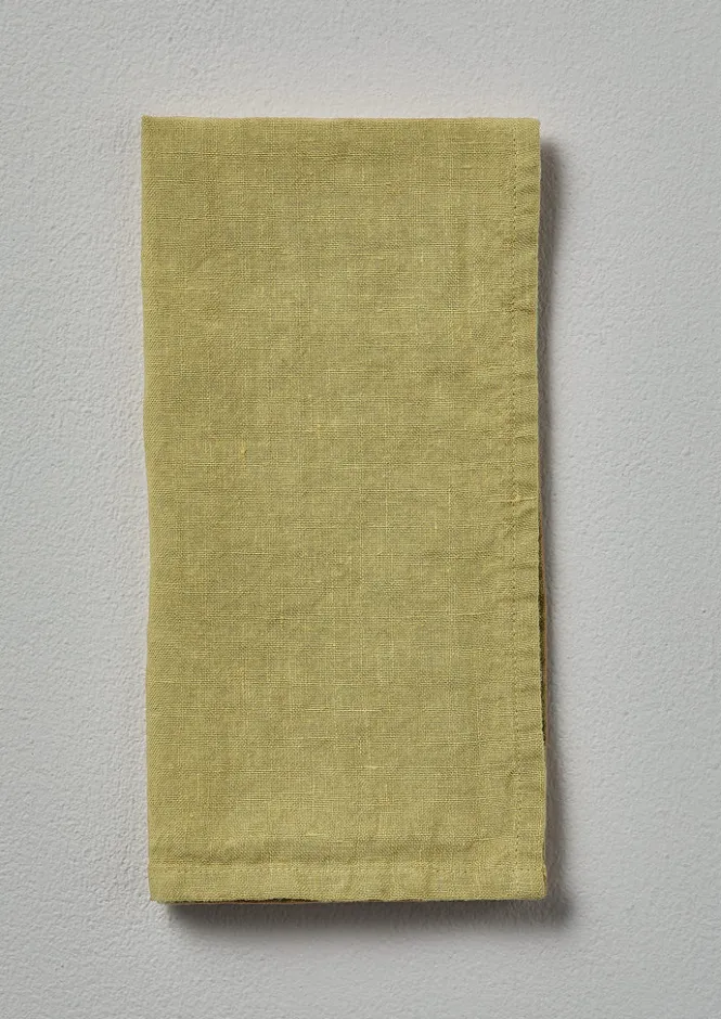 Textiles|Tableware-TOAST Washed Linen Napkin Celery