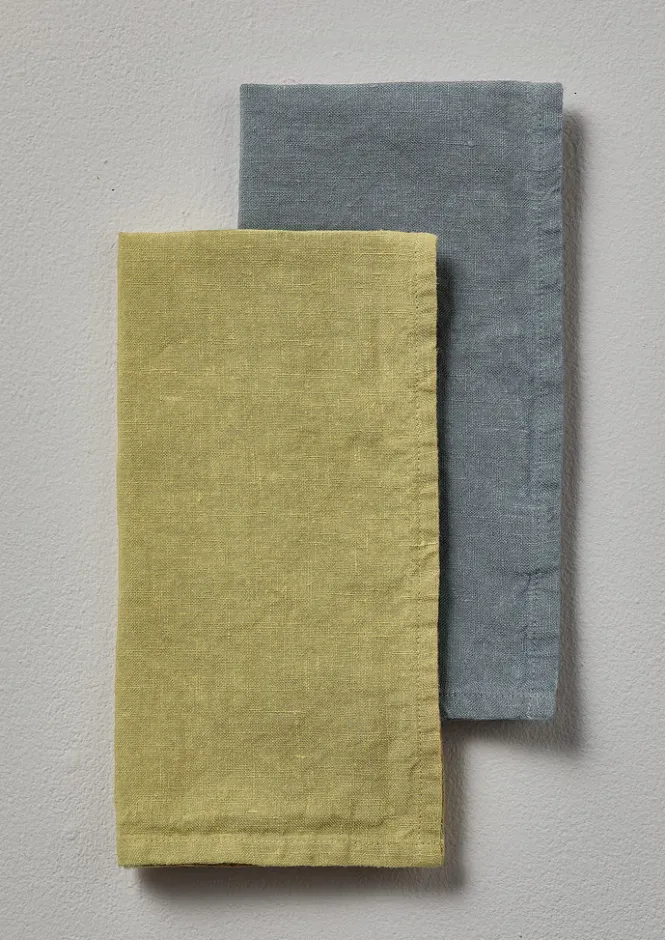 Textiles|Tableware-TOAST Washed Linen Napkin Celery