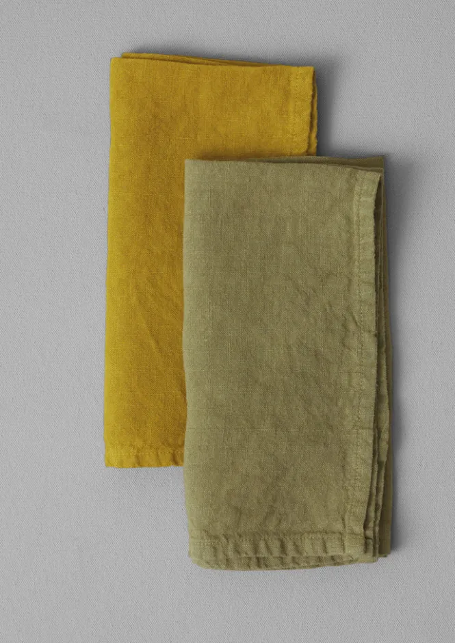 Textiles|Kitchen-TOAST Washed Linen Napkin Ochre