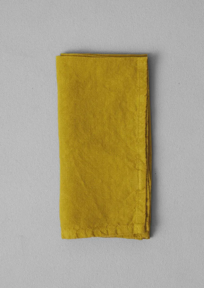 Textiles|Kitchen-TOAST Washed Linen Napkin Ochre