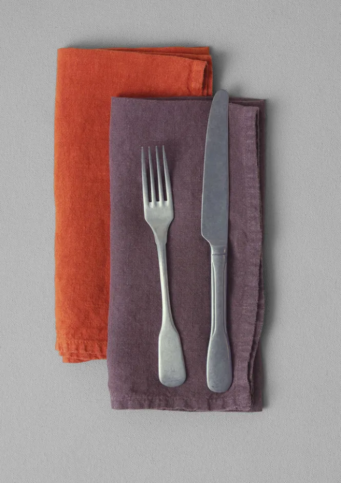 Textiles|Kitchen-TOAST Washed Linen Napkin DarkHellebore