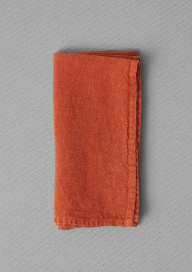 Textiles|Tableware-TOAST Washed Linen Napkin Firecracker
