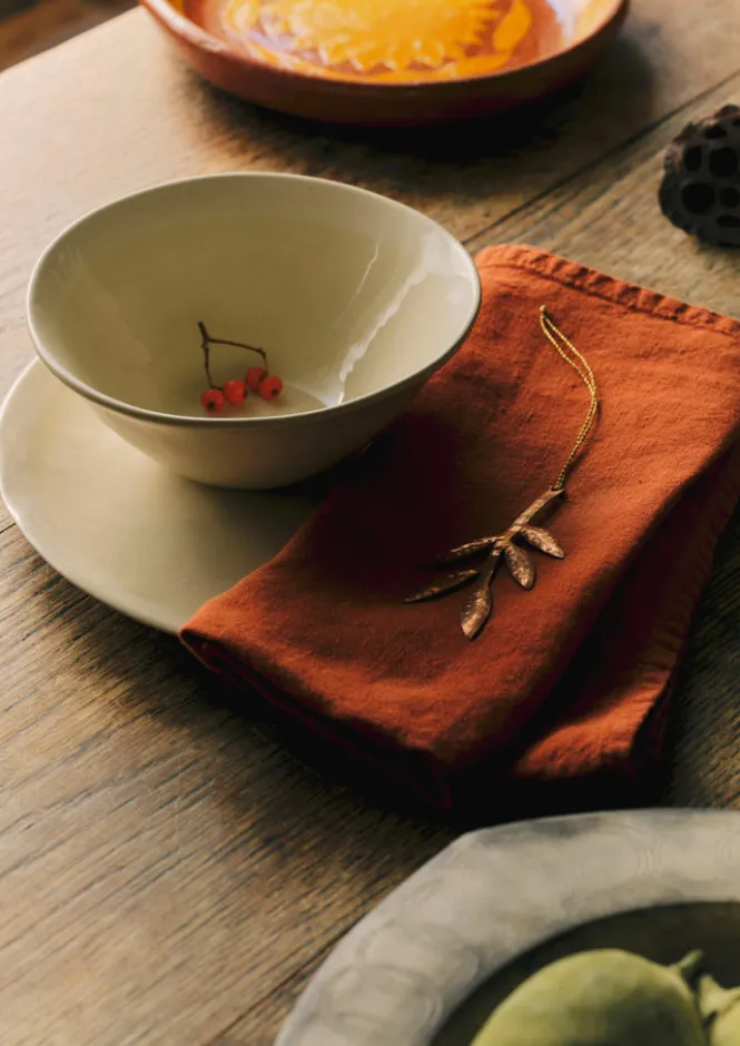 Textiles|Tableware-TOAST Washed Linen Napkin Firecracker