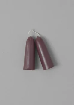 Candles & Holders-TOAST Wax Atelier Set of Two Stubby Candles DarkHellebore