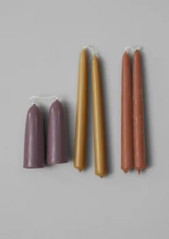 Candles & Holders-TOAST Wax Atelier Set of Two Stubby Candles DarkHellebore