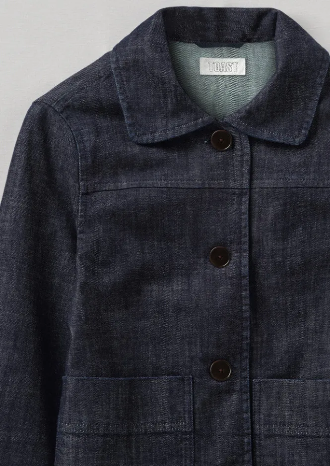 Denim|Coats & Jackets-TOAST Wide Sleeve Organic Denim Jacket Indigo