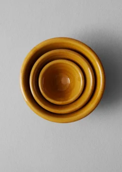 Ceramics|Kitchen-TOAST Willow Pottery Nesting Bowls Terracotta/Ochre