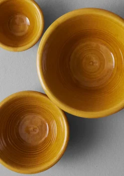Ceramics|Kitchen-TOAST Willow Pottery Nesting Bowls Terracotta/Ochre
