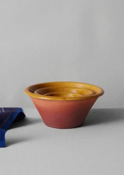 Ceramics|Kitchen-TOAST Willow Pottery Nesting Bowls Terracotta/Ochre