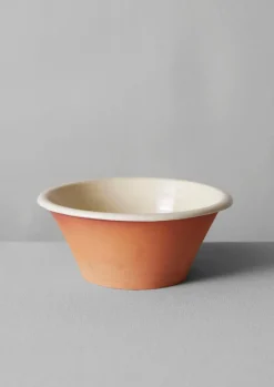 Ceramics|Tableware-TOAST Willow Pottery Salad Bowl Terracotta/Ecru
