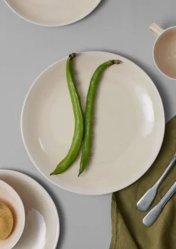 Ceramics|Tableware-TOAST Wonki Ware White Wash Dinner Plate Natural/White