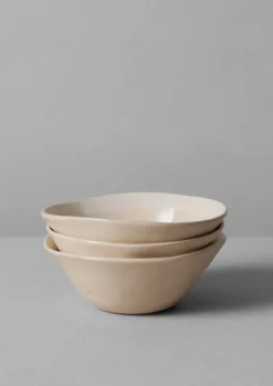 Ceramics|Tableware-TOAST Wonki Ware White Wash Pudding Bowl Natural/White