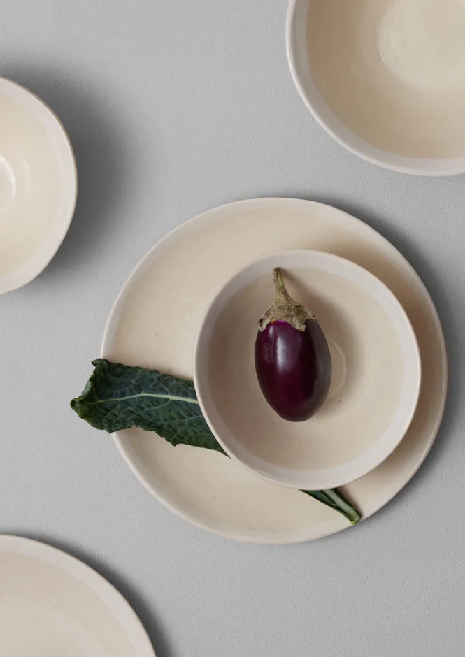 Ceramics|Tableware-TOAST Wonki Ware White Wash Pudding Bowl Natural/White