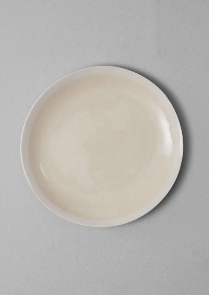 Ceramics|Tableware-TOAST Wonki Ware White Wash Side Plate Natural/White