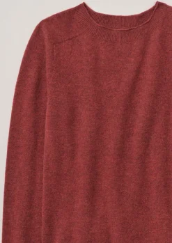 Knitwear-TOAST Wool Cashmere Neat Sweater Russet