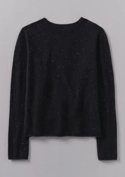 Cashmere|Loungewear-TOAST Wool Cashmere Neat Sweater NightSky