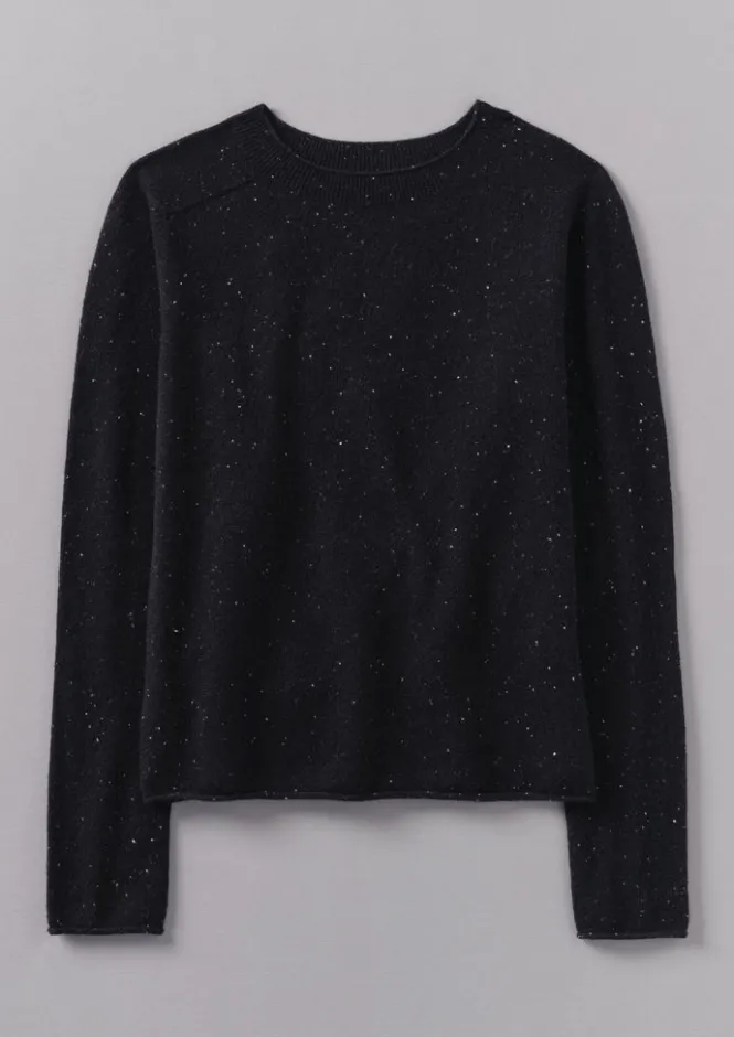 Cashmere|Loungewear-TOAST Wool Cashmere Neat Sweater NightSky