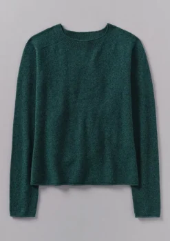Cashmere|Loungewear-TOAST Wool Cashmere Neat Sweater ForestMarl