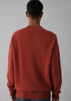 Knitwear-TOAST Wool Crew Neck Sweater RedGranite